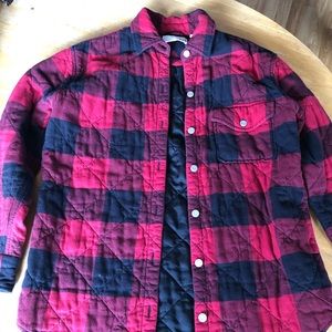 Wilfred Quilted Red Plaid Jacket